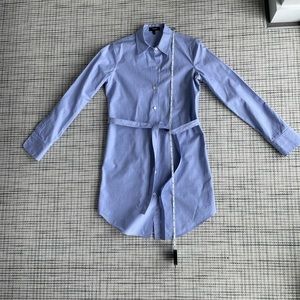 Theory Oxford cloth shirt dress